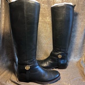 Tory Butch Bristol Black Riding Boots (size 7)